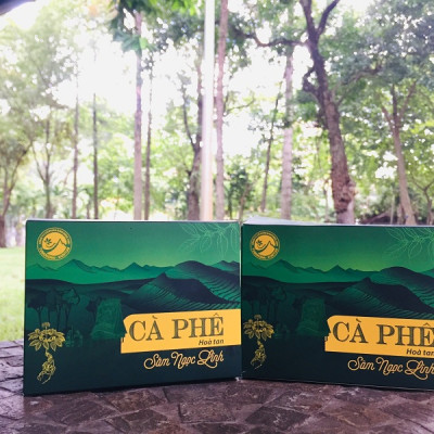 Cà Phê Sâm Ngọc Linh hòa tan ( Hộp 20 gói )