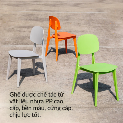 Ghế nhựa đúc Vera nhập khẩu
