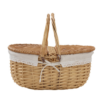 Giỏ Đựng Đồ Gỗ Liễu TSUMA Màu Gỗ Tự Nhiên|Index Living Mall| Nội Thất Thái Lan