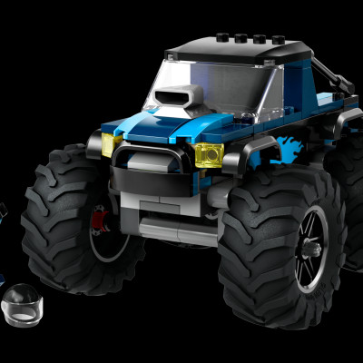 Đồ Chơi Lắp Ráp Chiến Xe Monster Xanh Dương - Blue Monster Truck - Lego City 60402 (148 Mảnh Ghép)