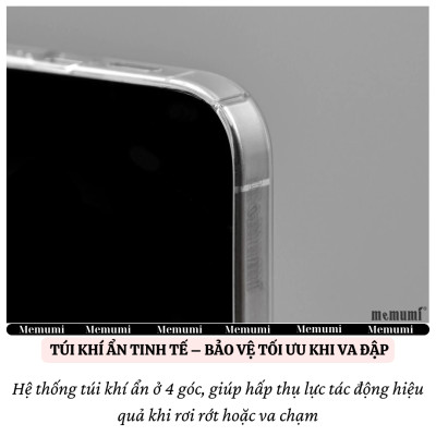 ốp lưng siêu mỏng 0.3mm trong suốt chống ố vàng cho iPhone 17 Pro Max / 17 Air / iP 17 Pro / 17 hiệu Memumi Slim Clear - Chống trầy xước, độ trong full HD, siêu mỏng ốp như không ốp - Hàng nhập khẩu