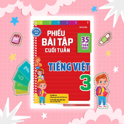 Sách - Phiếu Bài Tập Cuối Tuần Toán Và Tiếng Việt Lớp 3 - Combo 2 Cuốn - Megabook