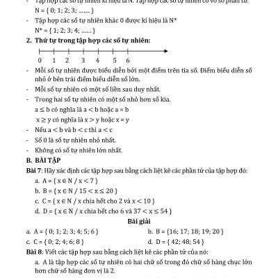 Nâng Cao & Phát Triển Đại Số - Hình Học 6