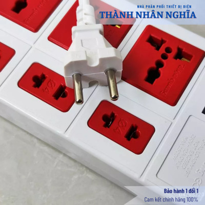 Ổ cắm Điện Quang ECO ĐQ ESK 8ECO (8 Lỗ hỗn hợp)