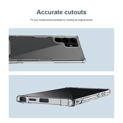 Ốp lưng trong suốt chống sốc cho SamSung S23 Ultra chính hãng Nillkin Nature TPU Pro Case - Hàng chính hãng