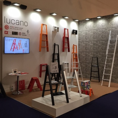 Thang nhôm LUCANO Japan 4 bậc có tay vịn