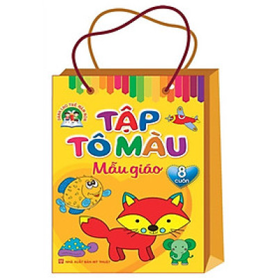 Túi Tập Tô Màu Mẫu Giáo (Bộ 8 Cuốn)