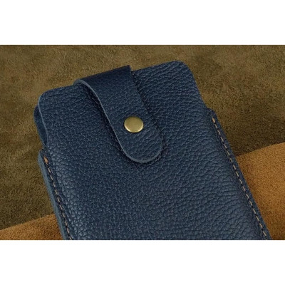 Bao Da Rút Nút Cài cho Iphone 12 pro max, 13 pro max, 14 pro max.... Da Bò Hạt