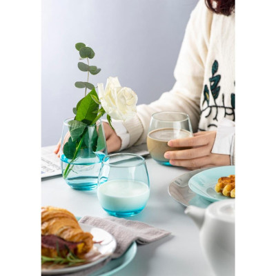 [Chính hãng] Bộ cốc (ly) thấp thủy tinh Luminarc Maine 6 chiếc V4588 320ml, thủy tinh sạch không chứa chì