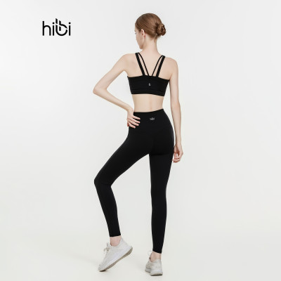 Áo bra tập Yoga Gym Hibi Sports BA527 kiểu cổ vuông 4 dây phối V, chất vải cao cấp, kèm mút ngực