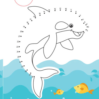 Sách - Nối Số Và Tô Màu - Động Vật Dưới Đại Dương - Song Ngữ Anh-Việt