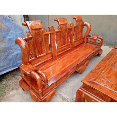 Bộ bàn ghế Tần Thủy Hoàng gỗ Xà Cừ