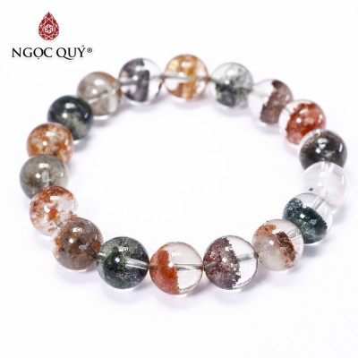 Vòng tay đá ưu linh đa sắc size hạt 12mm - Ngọc Quý Gemstones