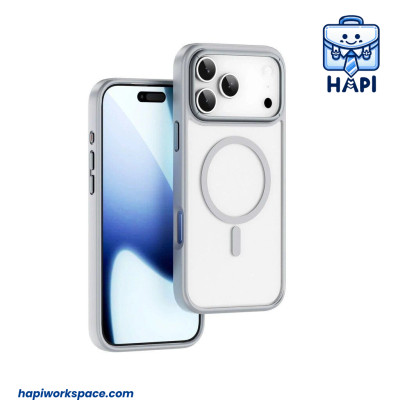 Ốp Lưng hàng chính hãng WiWU Armor Pro Wi-FGG-012 có vòng từ tính cho iP 17/17 Pro Max