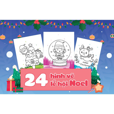 Sách - Tô Màu Diệu Kỳ - Lễ Hội Noel (Hơn 40 Stickers) - Megabook