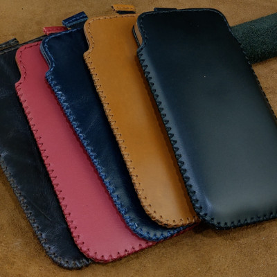 Bao Da Có Dây Rút IONECASE điện Thoại 15 pro max, 14 pro max, 13 pro max, 15 pro, 14 pro..Da Bò Thật May Thủ Công - Hàng chính hãng