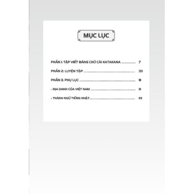 Sách - Tập Viết Tiếng Nhật Căn Bản Katakana - Minh Thắng