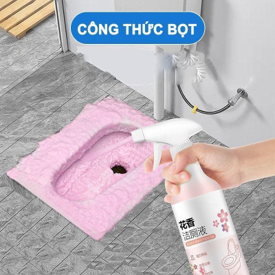 Chai Xịt Tẩy Rửa Bồn Cầu, Nhà Vệ Sinh 500Ml Hương Hoa Anh Đào