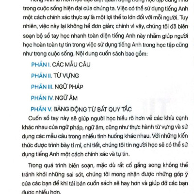 Sách - Sổ Tay Học Nhanh Toàn Diện Tiếng Anh Tiểu Học (Biên Soạn Theo Chương Trình Giáo Dục Phổ Thông Mới)