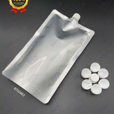 Túi nhôm có nắp vặn ,Túi đáy đứng nắp vặn nhôm 1000ml 16x25cm - combo 50 túi