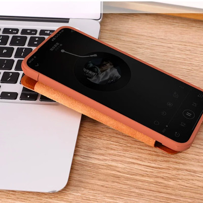 Bao da cho SamSung Galaxy S23 FE chính hãng Nillkin QIN có nắp trượt bảo vệ camera sau - Hàng chính hãng