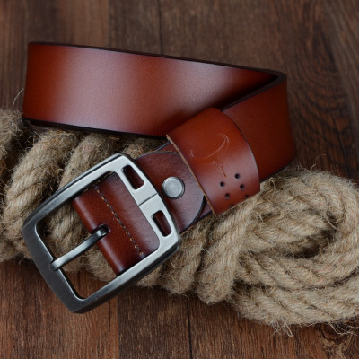 Thắt Lưng Da Bò Chính hãng COWATHER XF001 Nâu Vàng