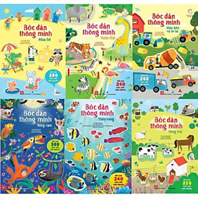 Sách - Bóc Dán Thông Minh - Combo 6 Cuốn - Đinh Tị Books