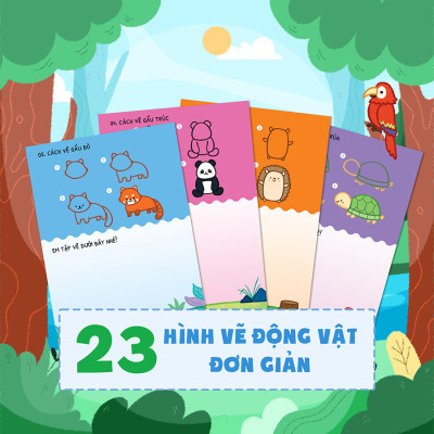 DINO tập vẽ - 4 bước vẽ đơn giản Động Vật