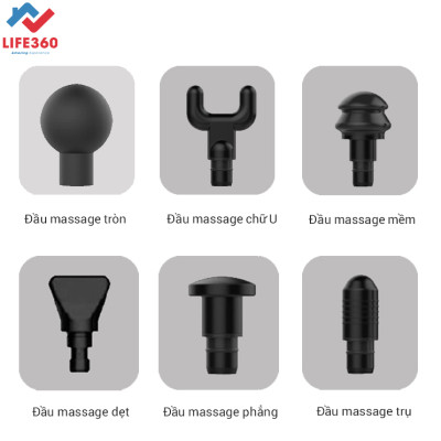 Máy Massage Cầm Tay Thông Minh Life360 MS-AL21, Giảm Nhanh Cơn Đau, Quà Tặng Ý Nghĩa - Hàng Chính Hãng