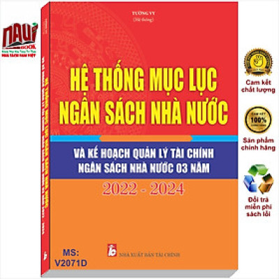 Sách Hệ Thống Mục Lục Ngân Sách Nhà Nước sửa đổi, bổ sung năm 2025 theo Thông tư 41/2025/TT-BTC (V2630D)