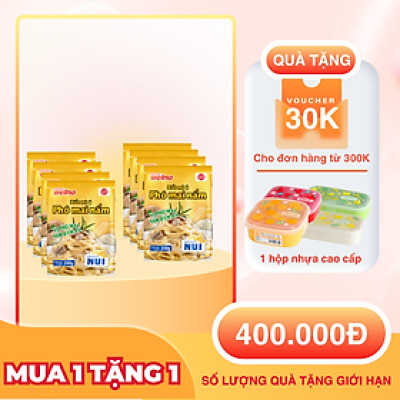 Combo 8 Gói Xốt Mì Ý Phô Mai Nấm [TẶNG KÈM HỘP NHỰA CAO CẤP] Nisshin Seifun Welna