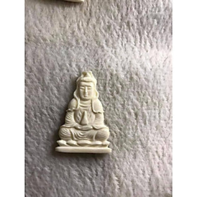 MẶT DÂY CHUYỀN PHẬT BÀ MÀU TRẮNG SIZE 34MMX22MM