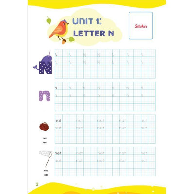 Sách - Luyện Viết Chữ Nhớ Từ Vựng - English Writing My Phonics Grade 2 - Megabook
