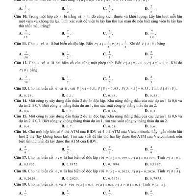 Sách - Tuyển Tập 3 Chủ Đề Hay Và Khó Xác Suất Có Điều Kiện Một Số Yếu Tố Của Lý Thuyết Đồ Thị