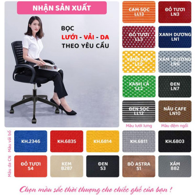 Ghế xoay văn phòng lưng cao da công nghiệp SMLIFE Jasper