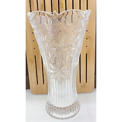 LỌ HOA THỦY TINH CAO 30CM HOA CÁNH NHỌN