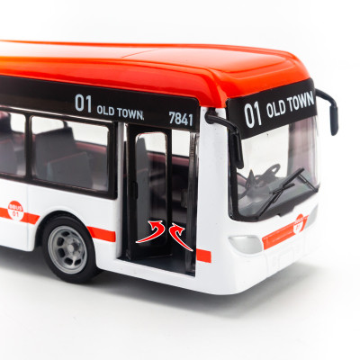 Mô hình xe Bus City long 19cm Bburago 18-32102