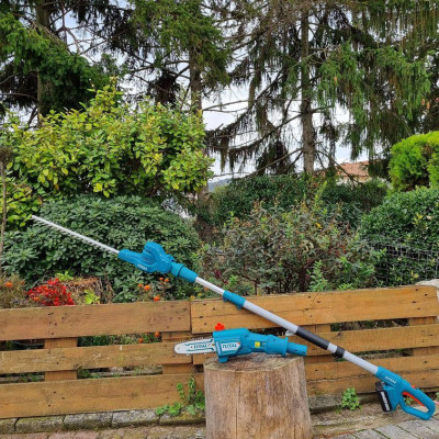 BỘ COMBO MÁY CƯA CÀNH VÀ MÁY CẮT HÀNG RÀO 2 DÙNG PIN LITHIUM 20V (1 pin 2.0AH +sạc ) TOTAL TPTS201681 - HÀNG CHÍNH HÃNG