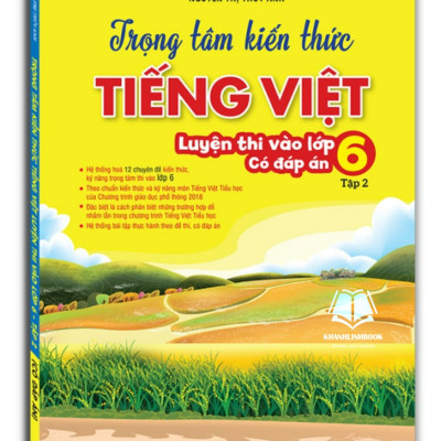 Sách - Combo Trọng tâm kiến thức tiếng việt (luyện thi vào lớp 6) trọn bộ (có đáp án)