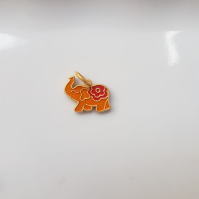 Phụ Kiện Charm Vòng Tay Nữ đẹp  Hình Voi màu vàng  Các chị phối với vòng đeo tay của mình xinh xinh ạ