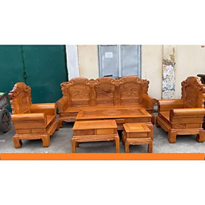 Bàn ghế Khổng Minh Gia Cát Lượng gỗ Gõ Đỏ - Hàng loại 1, tuyển vân chọn gỗ cực kỹ