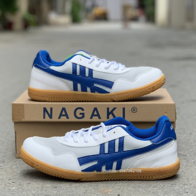 Giày cầu lông, bóng bàn Nagaki Ashiato giá rẻ, khâu toàn bộ đế siêu bền, chơi được sân xi măng - chính hãng