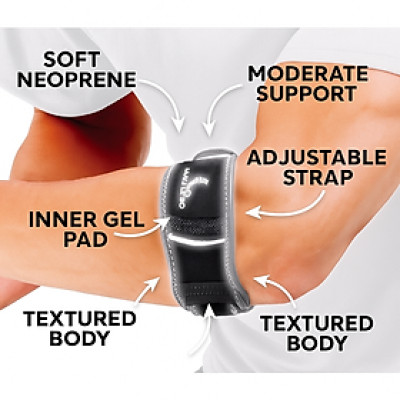 (Hàng chính hãng Mueller – USA) Băng Bảo Vệ Khủyu Tay Mueller HG80 - Tennis Elbow Support (79018)