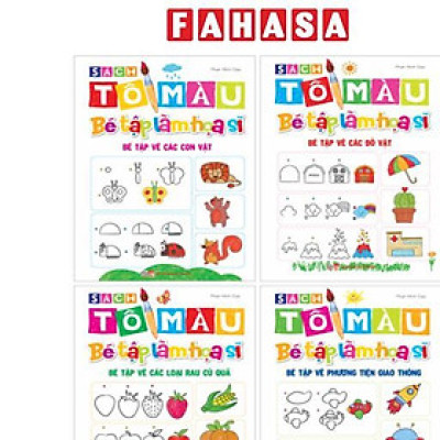 Sách - Bộ Sách Tô Màu - Bé Tập Làm Họa Sĩ (Bộ 4 Cuốn)