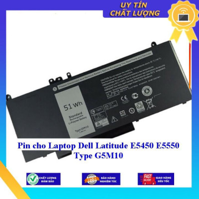 Pin cho Laptop Dell Latitude E5450 E5550 Type G5M10 - Hàng Nhập Khẩu New Seal