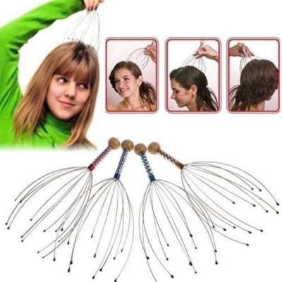 Cây Massage - Mát Xa Da Đầu Thư Giãn (23cm)- Chất Liệu Thép Không Gỉ Inox 304