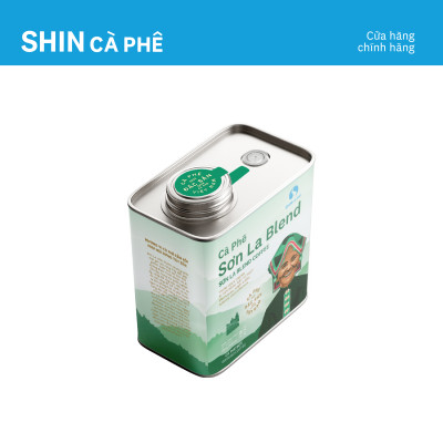 Cà phê Sơn La Blend - SHIN Cà phê - Cà phê pha phin - Hộp thiếc 200g