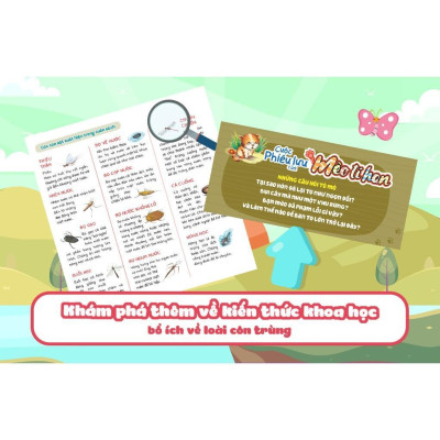 Sách - Cuộc Phiêu Lưu Của Mèo Tí Hon Trong Hồ Nước (20 Stickers Con Vật) - Megabook