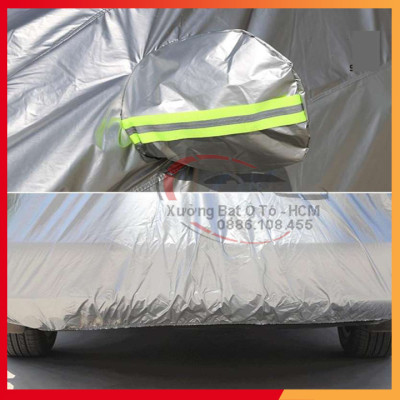 [HYUNDAI SANTAFE] Bạt Phủ Ô Tô Vải Dù Oxford, Tráng Nhôm Cao Cấp, Áo Trùm Bảo Vệ Xe HYUNDAI SANTAFE, Bạc Phủ Trùm Chống Nóng Chống Mưa, Chống Xước Xe, Bạt Của Xưởng Được May Theo Kích Cỡ Xe, Cam Kết Vừa Xe, Bền Và Đẹp Tới 2 Năm
