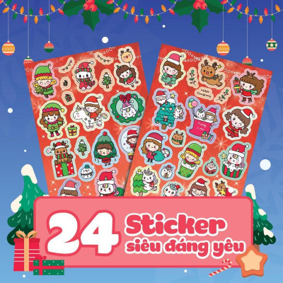 Sách - Tô Màu Diệu Kỳ - Lễ Hội Noel (Hơn 40 Stickers) - Megabook
